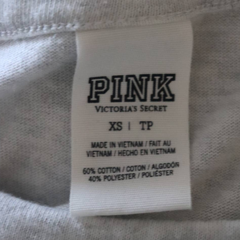 PINK Victoria’s Secret Sequin Embellished T-Shirt Size XS - Picture 8 of 9